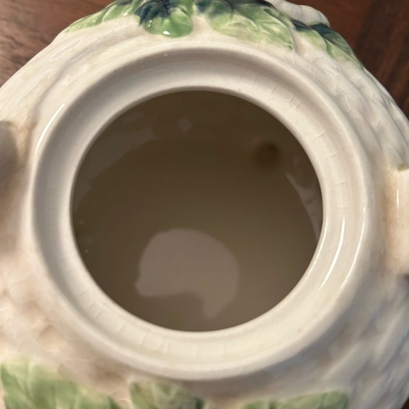 🎅🏻 VINTAGE 1970’S CERAMIC SUNFLOWER FOOTED TEAPOT METAL HANDLE JAPAN 7” - Picture 6 of 7